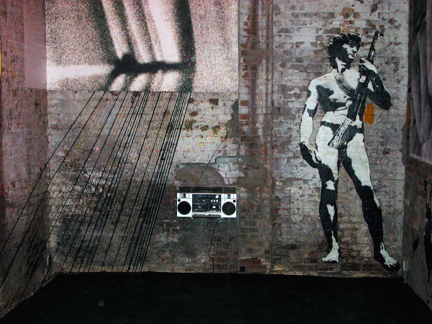 Blek le Rat wall piece